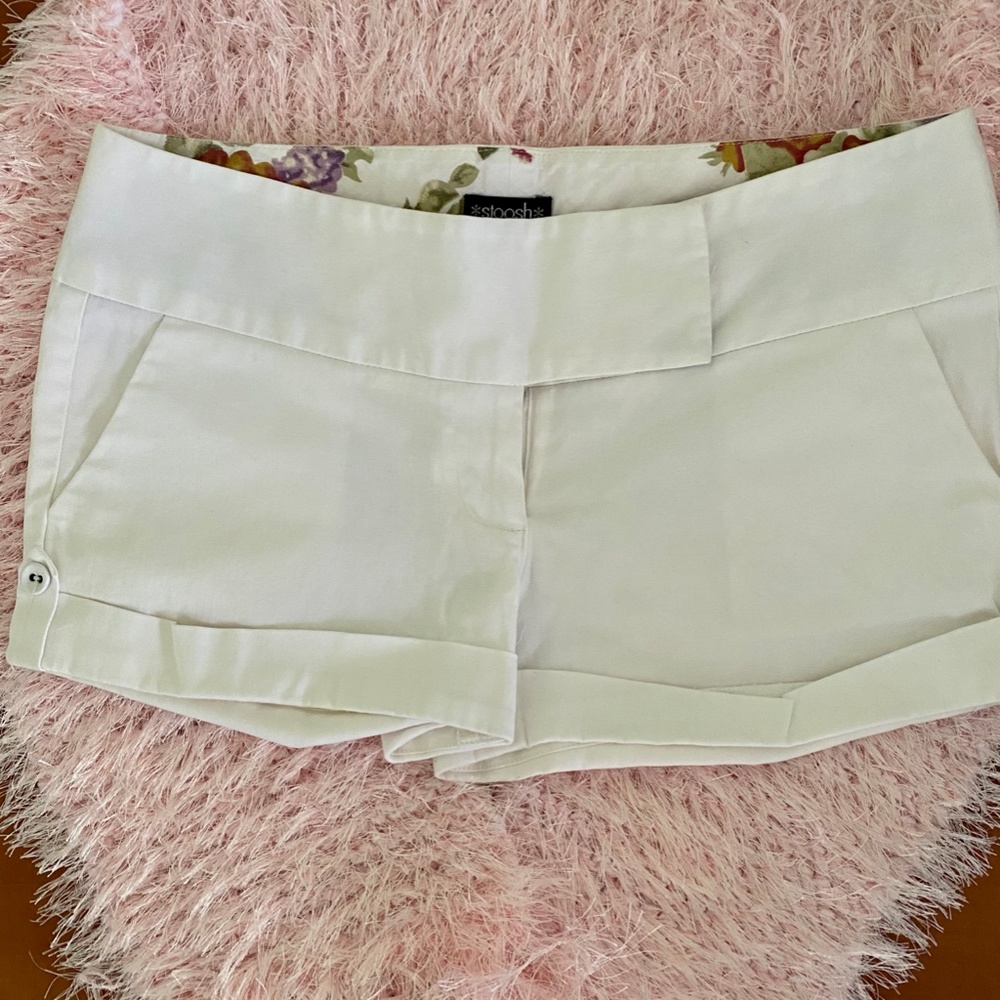 White Stoosh Shorts